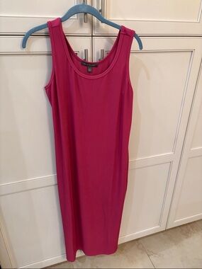 Kate & Mallory Magenta Ribbed Tank Midi Dress NWOT